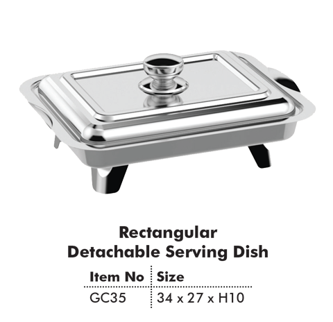 Rectangular Detachable Serving Dish